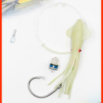 SWORDFISH Deep Drop Rig 10 Inch Ultra Bright Fat Soft Squid