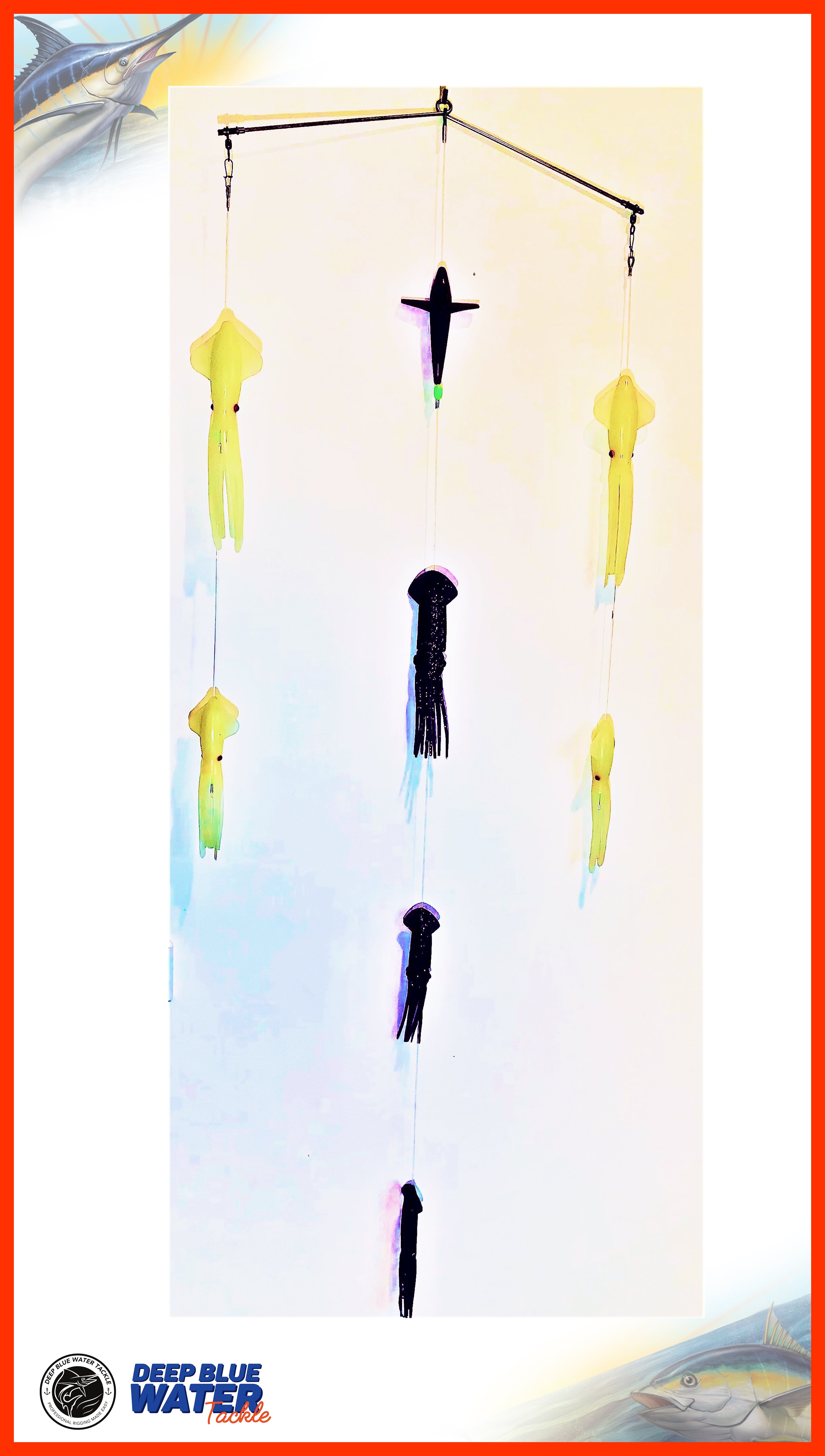 The "Fat & Slippery Squid" and The “Fat Squid“ Tuna & Marlin Spreader Bar / Dredge Teaser